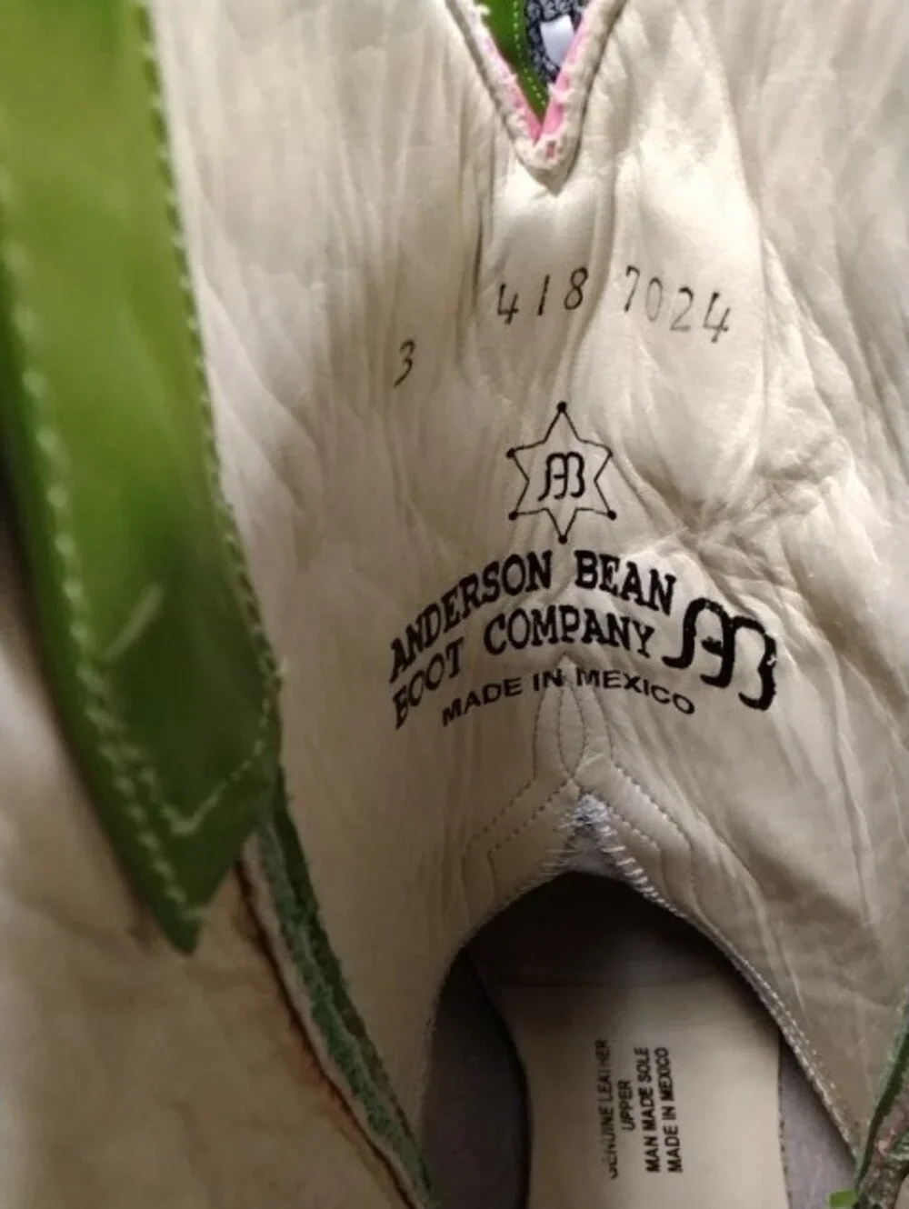 Anderson Bean Foot Company Mexico kids western